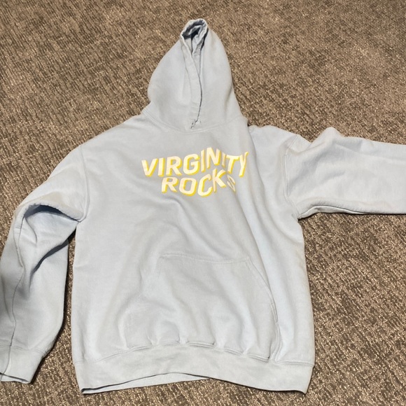 Danny dunkin virginity rocks hoodie light blue - Picture 1 of 1